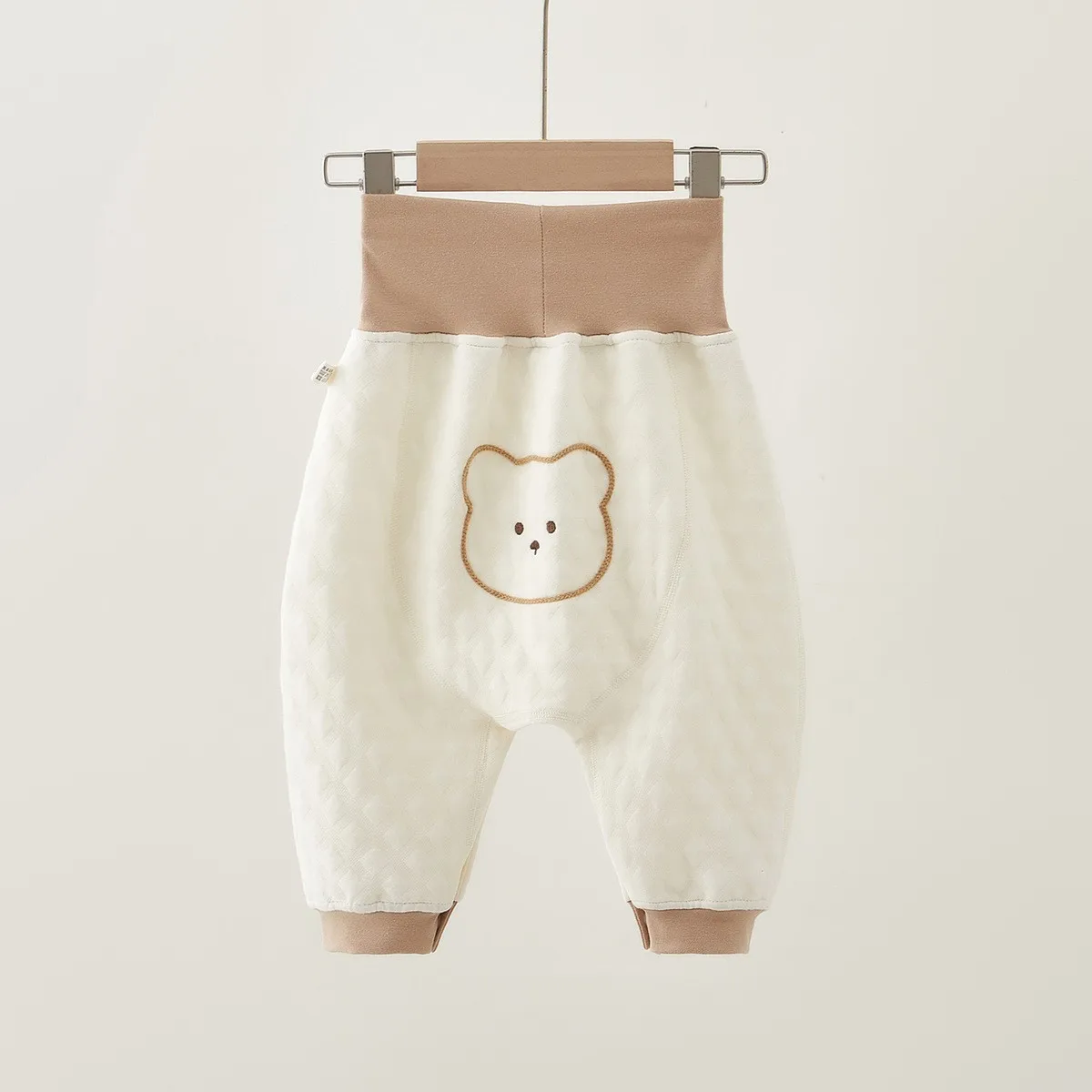 Baby Pants for Autumn and Winter, No Need to Take Off for Diaper Changes, Cotton-Padded, Belly-Protecting, Split-Open Design with Snap Buttons, Suitable for Spring and Autumn, Cotton Pants for Babies to Wear Outside