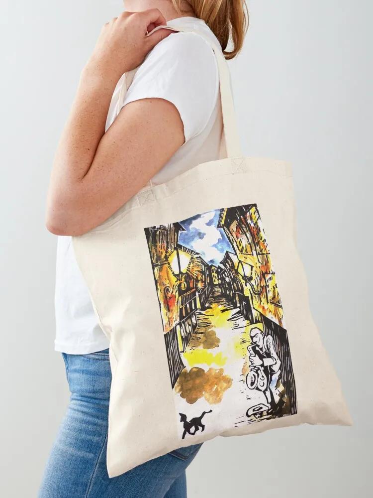 

back alley musician Tote Bag bags luxury women women bag Custom bag tote women