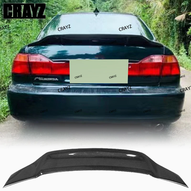 

Real Carbon Fiber Spoiler For Accord 6th 1998 1999 2000 2001 2002 Type R Car Rear Ducktail Wing Accessories