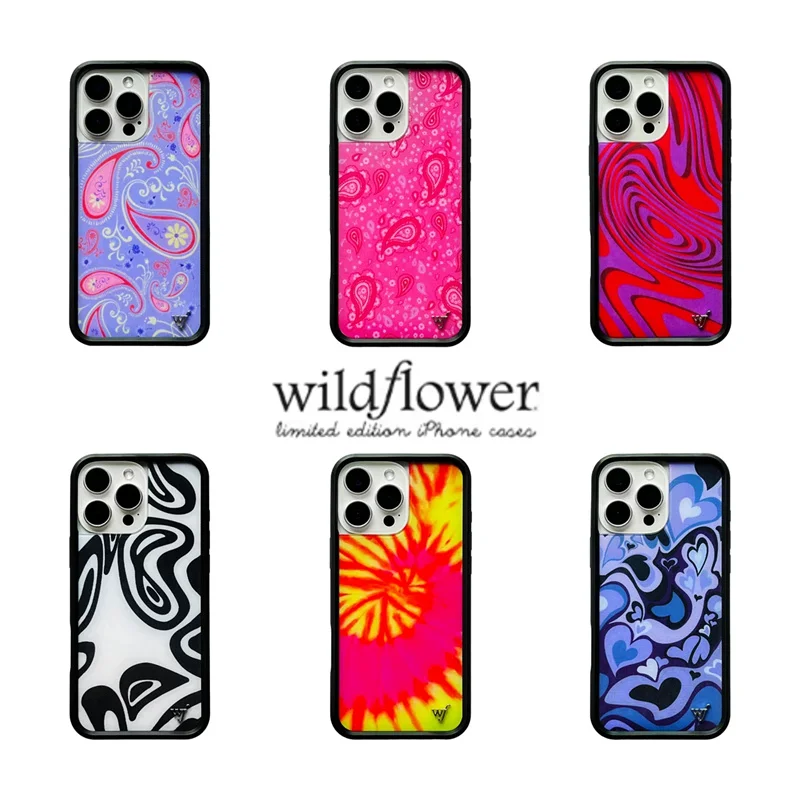 

Wildflower Aurora Aura Anti-Fall Cases for iPhone 12 13 14 15 16 Pro Max Plus 17pro Paint rendering Avocado cloth wf Phone Cover