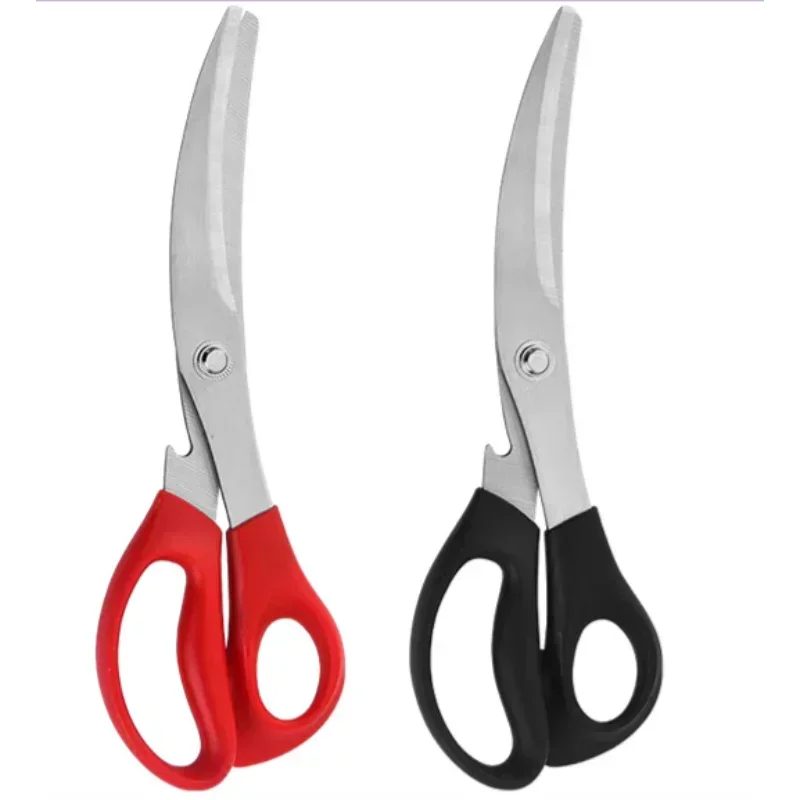 

1pcs Stainless Steel Kitchen Multi-Functional Scissors with Serrated Edges Korean Barbecue Thickened Chicken Cutlet Scissors