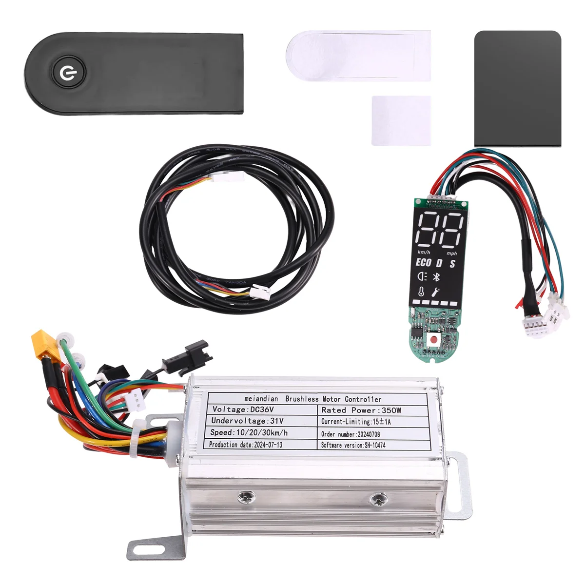 Wytrzymały kontroler bezszczotkowy 36V 350W + miernik Bluetooth + zestaw przedłużacza do hulajnogi elektrycznej Xiaomi M365/M365 — zdjęcie produktu 2