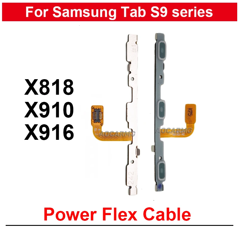 Power On Off Flex Cable For Samsung Galaxy Tab S9 Ultra / S9+ X818U SM- X818 X910 X916 X916B Replacement Parts