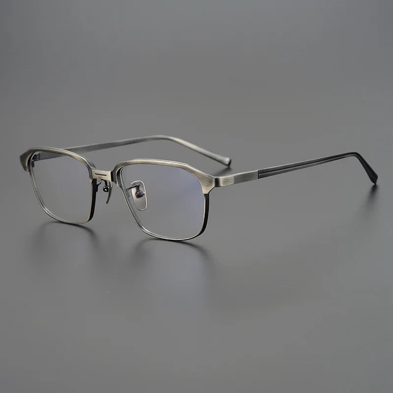 

Pure Titanium Square Glasses Frame Men Ultralight Vintage Optical Prescription Eyeglasses Women Brand Design Myopia Eyewear Male