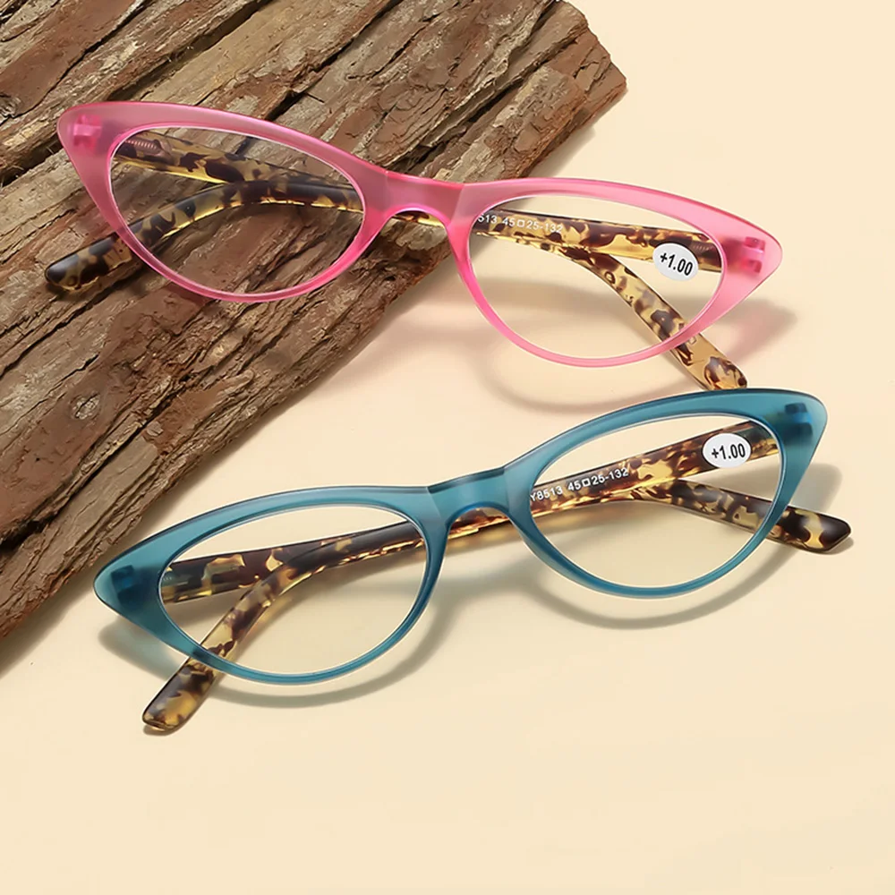 3 قطع الأزياء القط العين نظارات للقراءة الرجعية ليوبارد مكافحة نظارات الضوء الأزرق جودة عالية دائم طول النظر الشيخوخي نظارات شحن مجاني