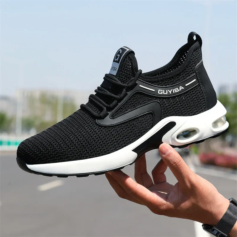 35-50 Air Cushion Working Shoes For Men Anti-Smashing Steel Toe Puncture Proof Construction Safety Shoes Sneakers Male Footwear