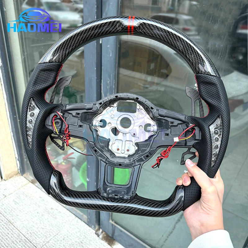 

for Volkswagen Golf 7 7.5 Tiguan with side mounted lights, magnetic shift paddles, carbon fiber steering wheel, rotating wheels