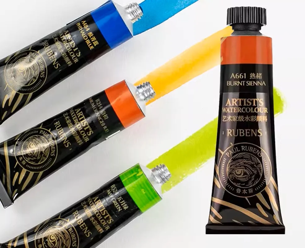 

Paul Rubens Artist Watercolor Paint 15 ml Tubes for Profesional Artists&Hobbists Art Supplies for Comic Illustration Decoration