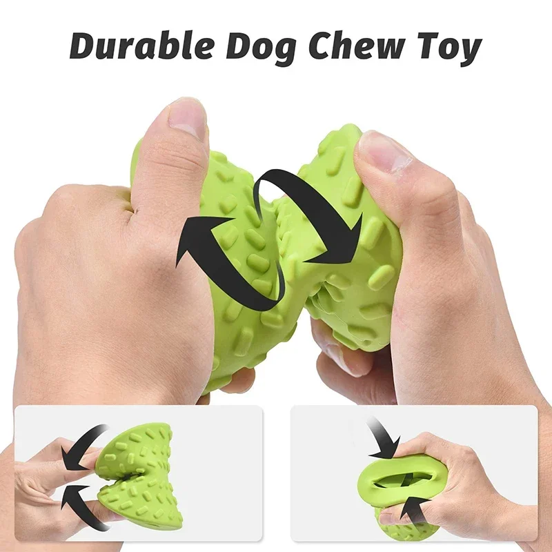 Benepaw Food Dispensing Dog Toys for For Aggressive Chewers Nontxic Natural Rubber Treat Leaking Pet Toys Puppy Bone Play Game