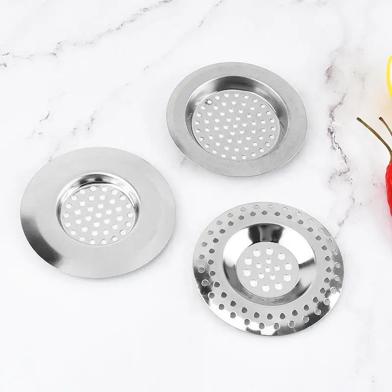 2pcs Stainless Steel Sink Strainer Plug, Multifunction Drain Cover Filter For Home Bathroom, Home Essentials, Bathroom Tools