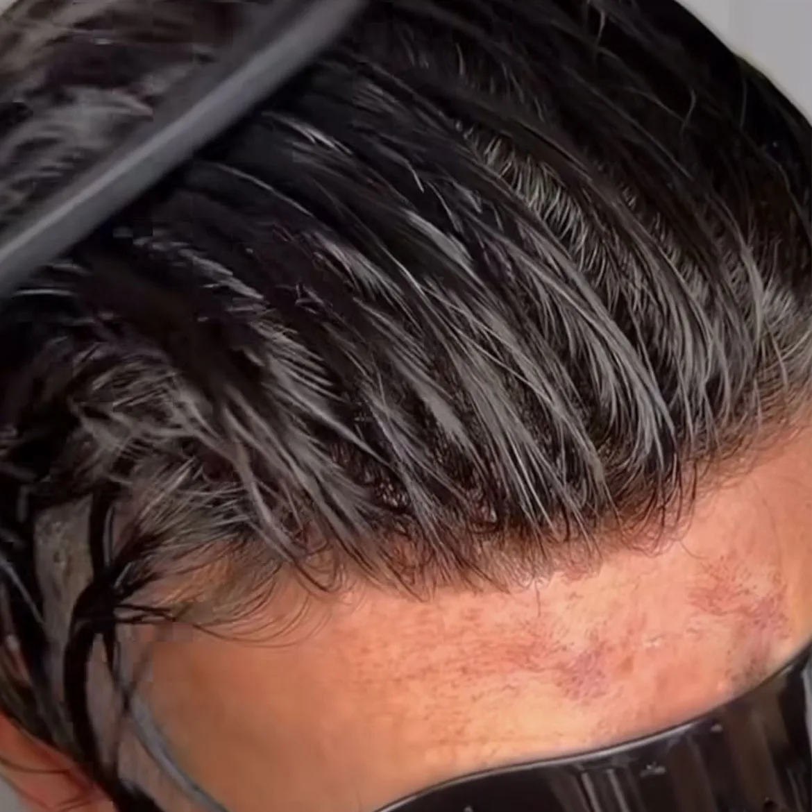 

Durable Black 1B40 1B50 100% Human Hair #2 Dark Brown Men Toupee Natural Hairline Scalloped Undetectable Capillary Prosthesis