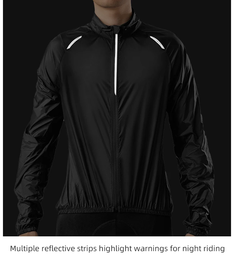 ROCKBROS Fahrradjacke, ultraleichte, atmungsaktive Nylon-Sonnenschutz-Sportbekleidung, schweißabsorbierende Oberbekleidung für Männer und Frauen, lässig. – Detail 14