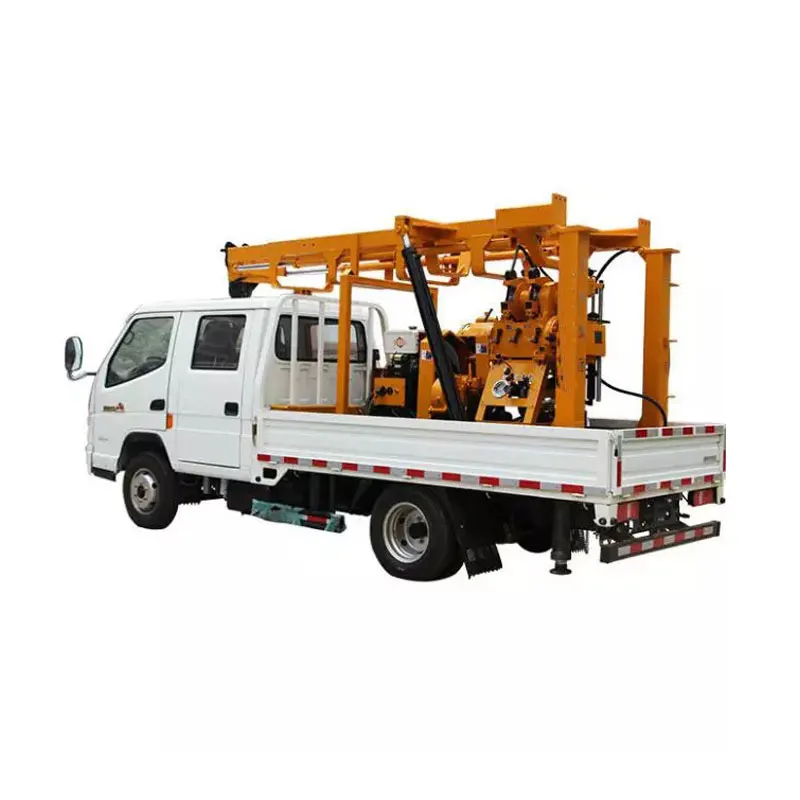 Portable Hydraulic Trailer Truck Mounted Core Drilling Rig 300m 500m 600m Deep Water Well Drilling Machine For Sale