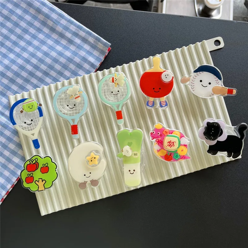 

Rotate Baseball Table Tennis Cat Moon Mobile Stand Phone Holder Socket Fold Mobile Smartphones Pocket Desktop Phone Stand Holder