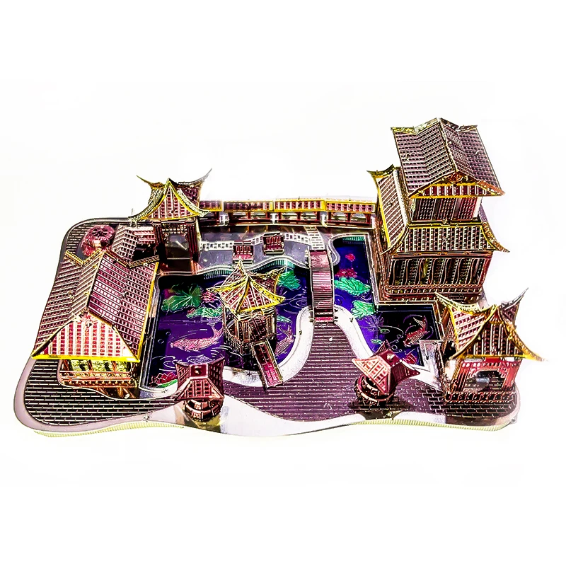Suzhou Garden 3D Metall Puzzle Modell Kits DIY Laser Cut Puzzles Puzzle Spielzeug für Kinder