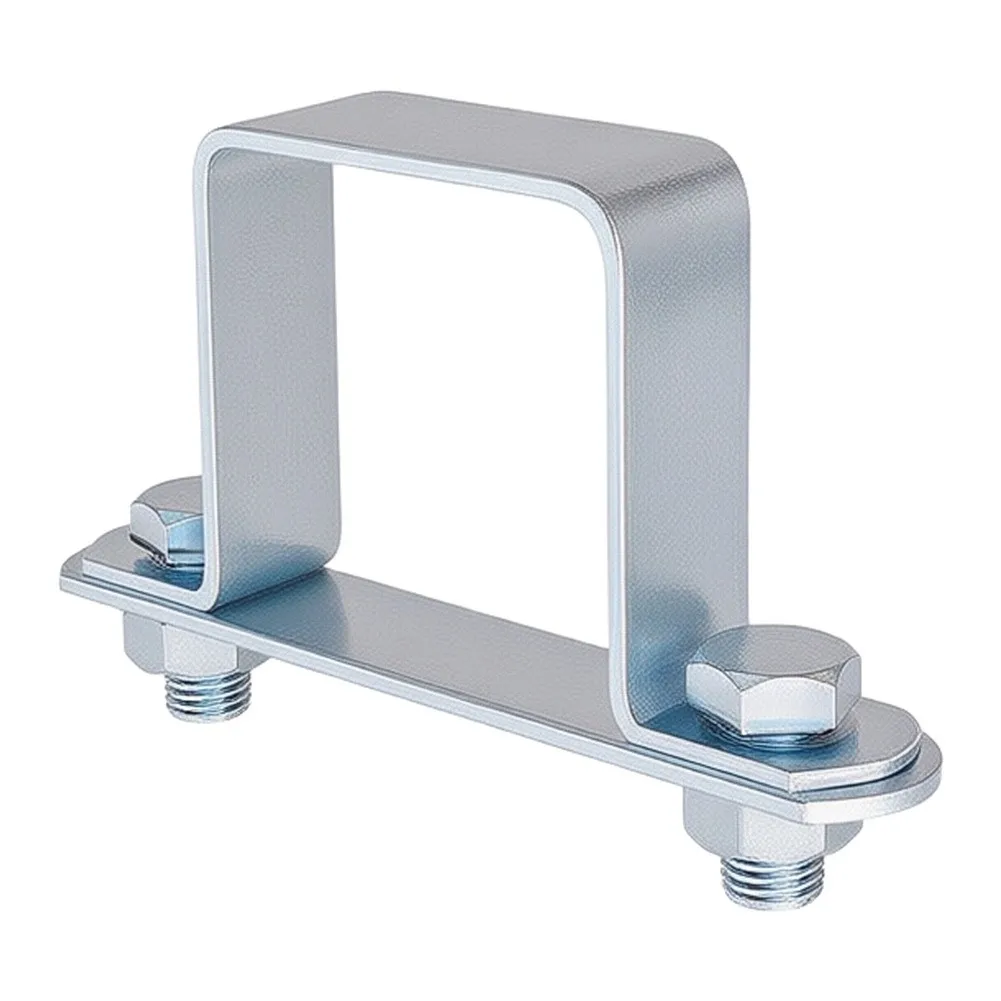10/20pcs U Saddle Clamp Square Tube Buckle Bracket Square Pipe Clamp For 10x10 Square Pipe Right Angle Fixing And Frame Assembly