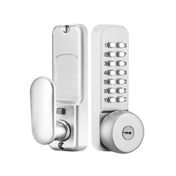Easy-to-install Keypad Door Lock With Handle For Double Door Security Smart Locks For Front Door