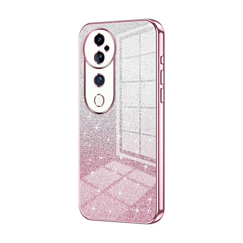 Bing Glitter funda de silicona V 50 para Vivo V50 V40 SE V27 V29 V30 Lite pro Y03 Y39 Y29 V25 Y77 funda a prueba de golpes fundas de moda de regalo