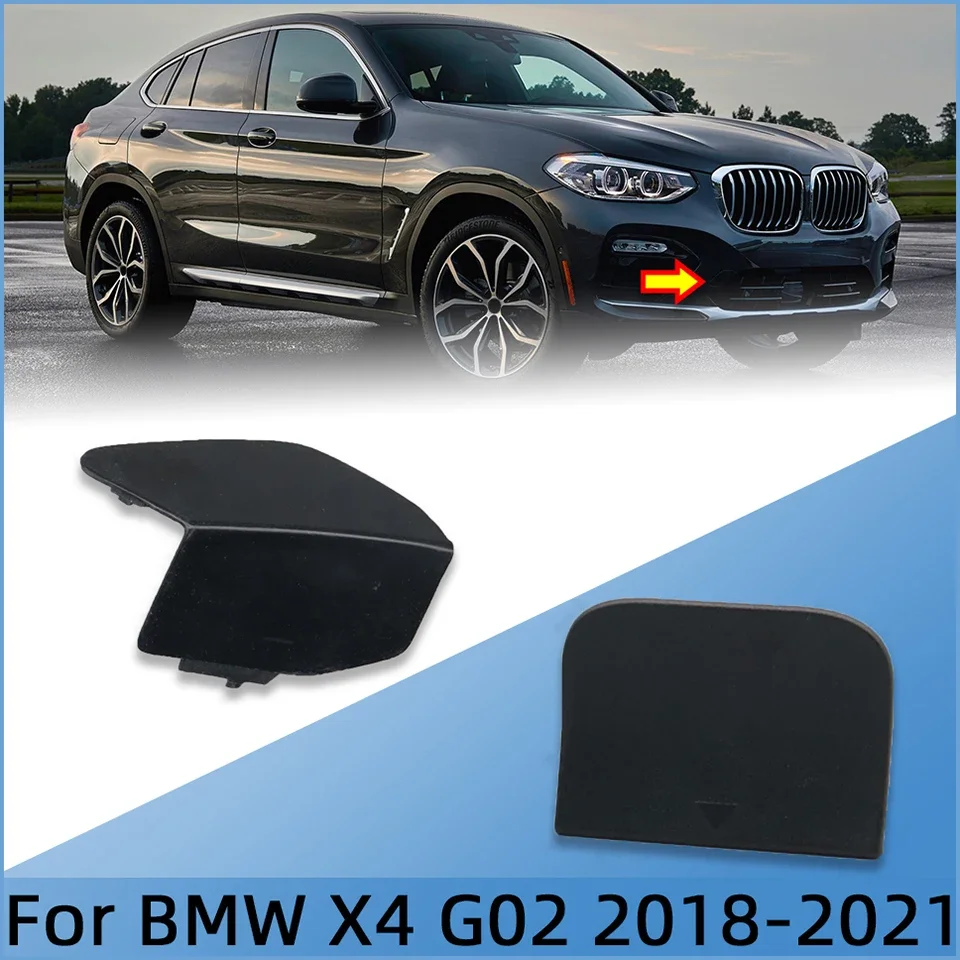 

For BMW X4 G02 Front Rear Bumper Towing Hook Cover Trailer Cap Hauling Shell Lid 2018 2019 2020 2021#51117497095 51127416023