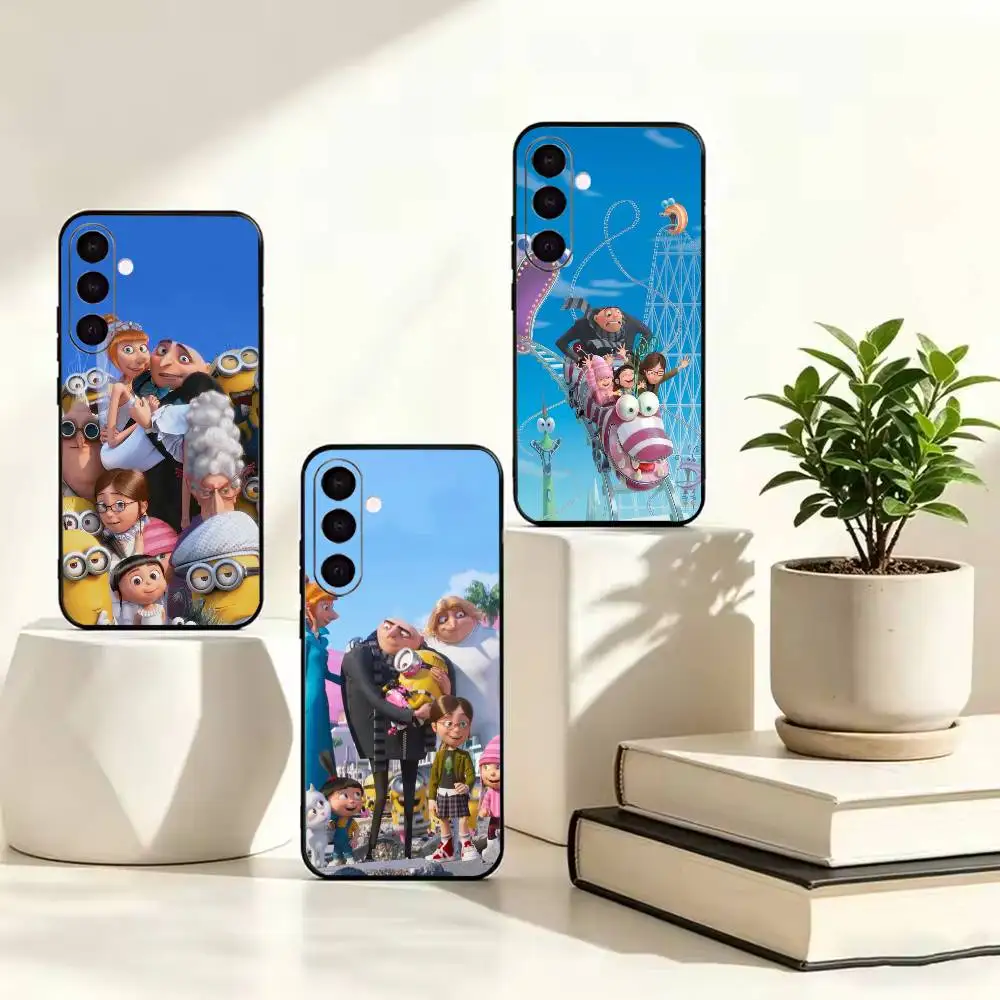 cartoon D-Despicable M-Me   Anti-drop Black Soft Silicone Case For Samsung Galaxy A73 A72 A71 A53 A52 A51