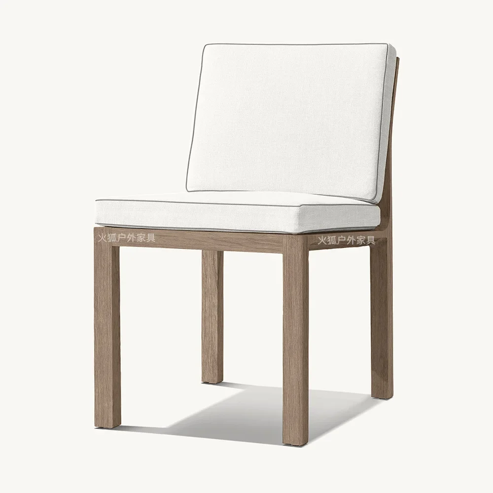 TQH7.2 Teak Table and Chair Courtyard Outdoor Leisure Chair Garden Outdoor Villa