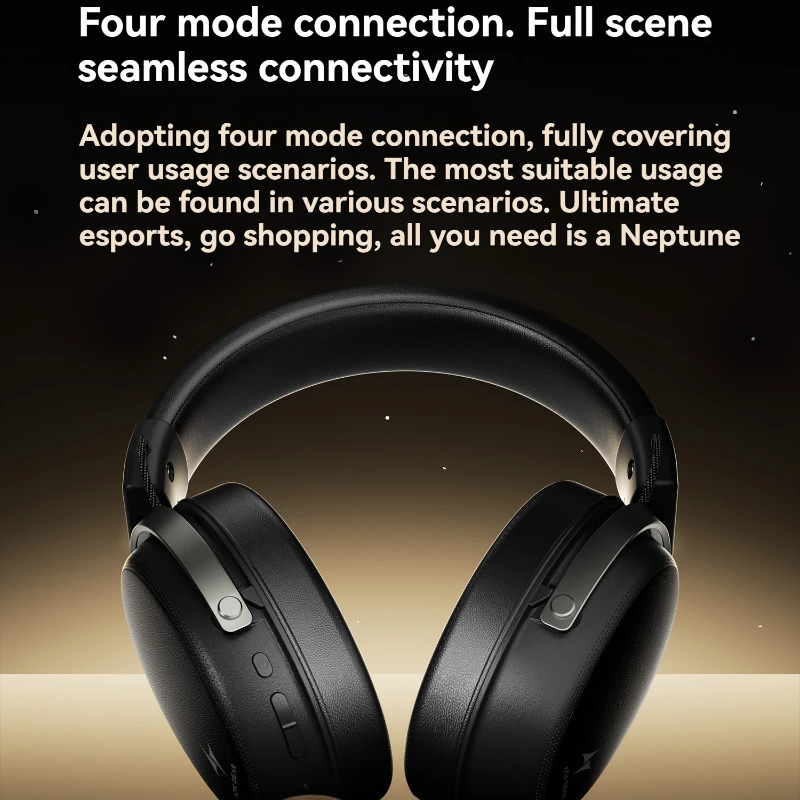 ATK Neptune N9 سماعة الألعاب اللاسلكية المخصصة 270 جرام خفيفة الوزن مثبتة على الرأس إلغاء الضوضاء سماعات ملحقات الكمبيوتر