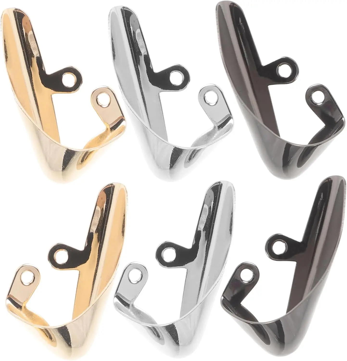 3pairs Heel Pads for High Heels Metal Pointed Shoes Covers Shoe Toe Protectors for Women High-heeled Shoe Repair Accessories