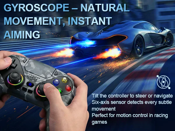 Für Playstation 5/PS5 Controller, RGB Wireless Gamepad, Turbo Dual Sense Vibration Programmierbarer 3D Gaming Controller – Detail 22