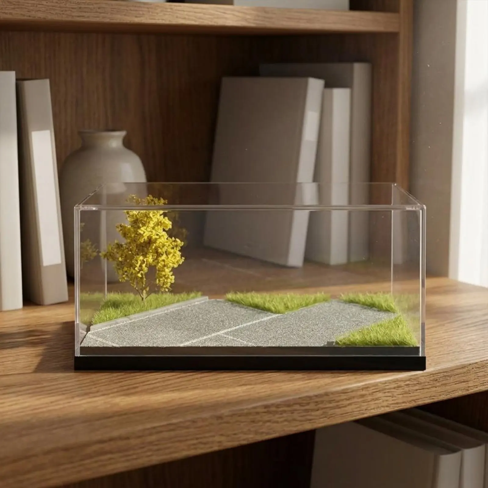 1:64 Car Display Box Display Base Base 1/64 Scale Car Case Dustproof Model Case Shielded Clear Cover for Shelf, Desk