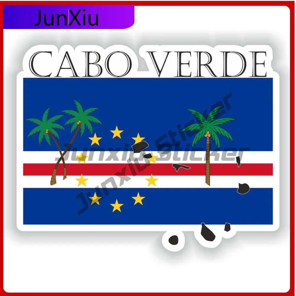 

Cabo Verde Stylish Window Fade Resistant Decal Accessory Accessory Scratch Decal Boat Cool Anime Laptop Funny Motorcycle
