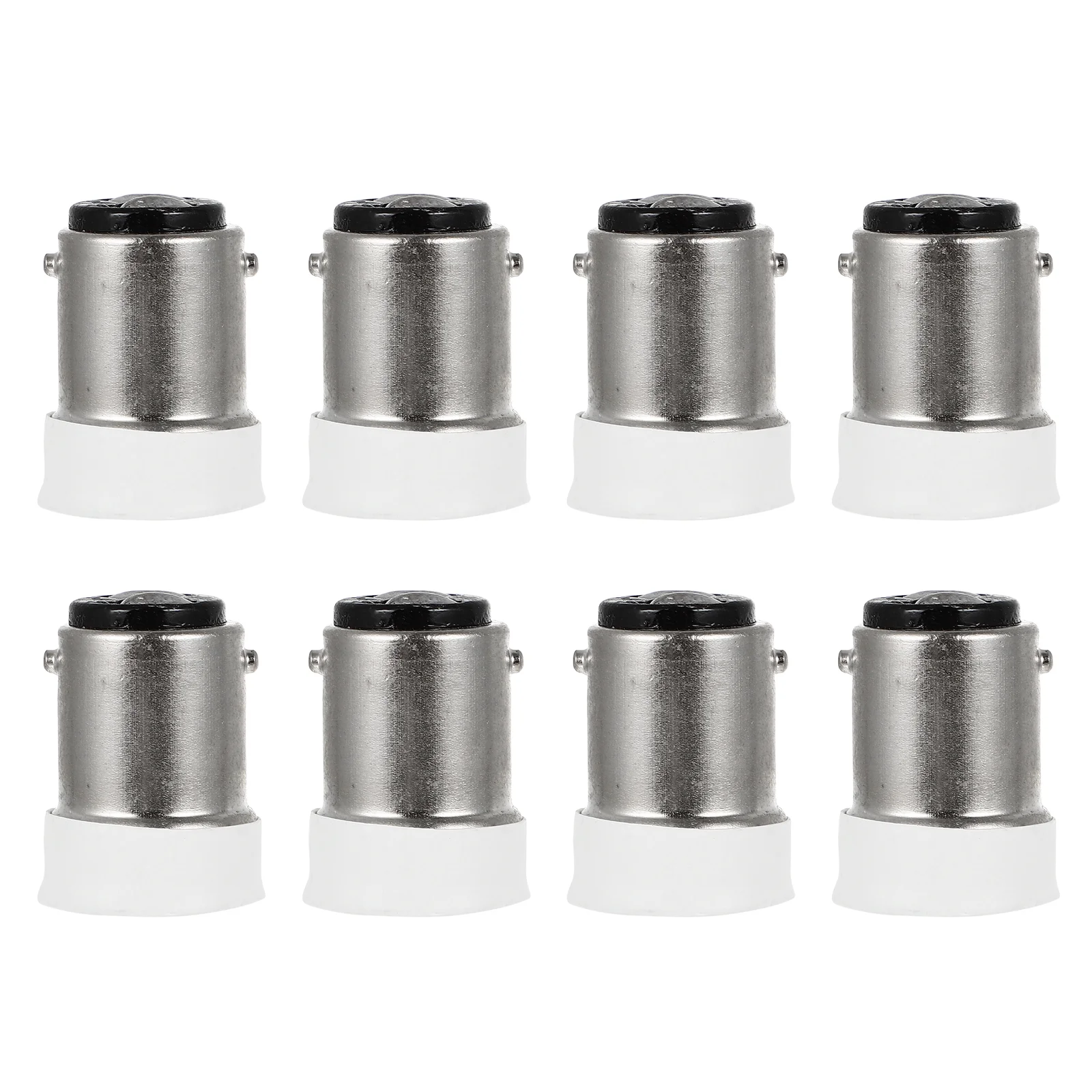 8 Pcs Screw Lamp Holder Adapter B15 to E14 Bulb Converters Light Base Lightbulb Shades for Table Lamps