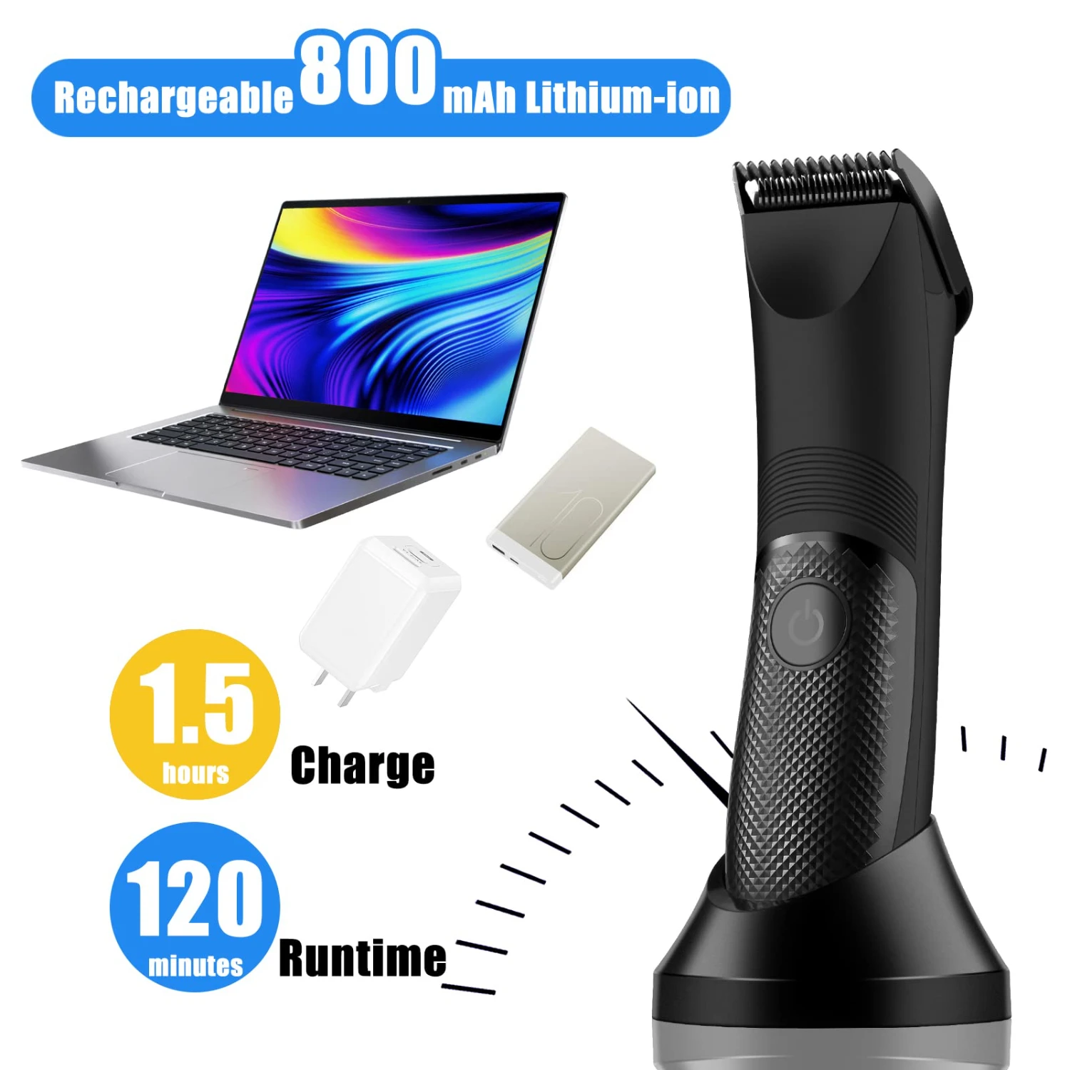 sobre aparar e moldar, este aparador versátil é ideal para manter uma aparência bem temperada. Mantenha seu corpo e a virilha são