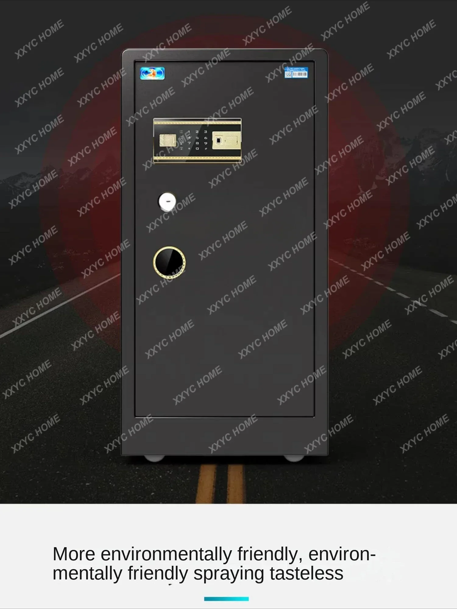 Zc Safe Box All-Steel Anti-Theft Household Office Fingerprint Single Door Large Password Safe Box