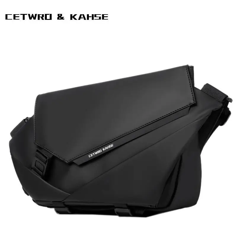2024 New Men's Crossbody Bag Bicycle Function Workwear Bag Messenger Bag Fashion Single Shoulder Bag Chest Home