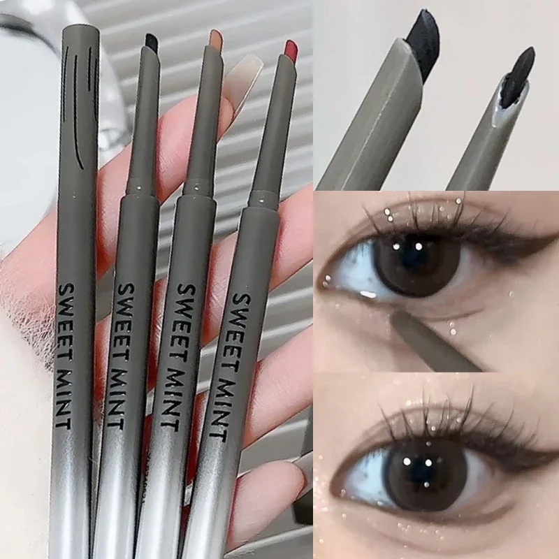 Matte Silky Eyeliner Gel Pen Waterproof Natural Wine Red Lower Eyelid Lying Silkworm Pencil Lasting No Smudge Eye Liner Makeup