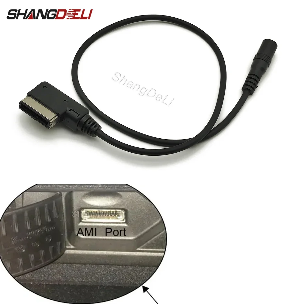 Plug and Play AMI Media AUX Audio Cable Auto Media Interface Adapter Fit for AUDI A3 A4 A5 A6 Q5 Q7