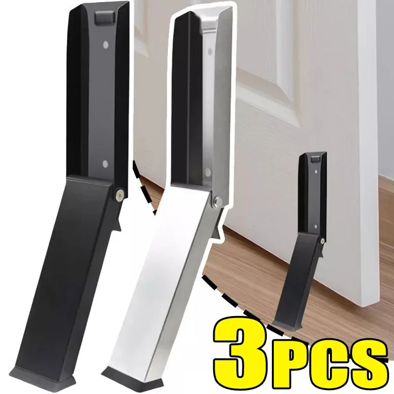 ステンレス鋼マグネットドアストップキャッチ、ゴムチップ付き、衝突防止安全ホルダー、防風、底部、ストップ、家庭用