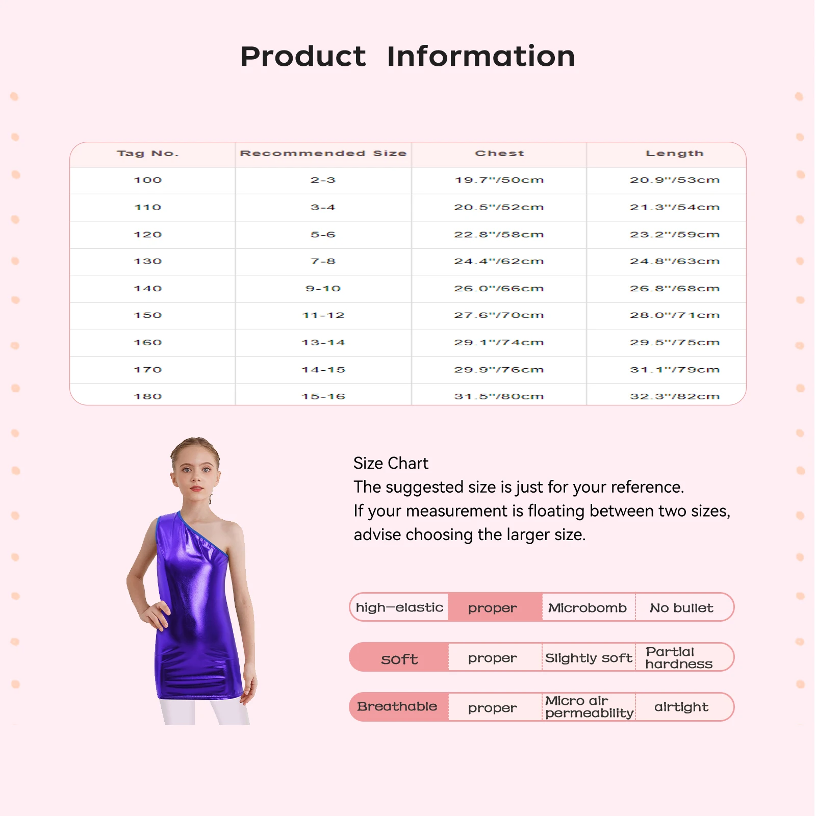 Costume da bambina per bambina, monospalla, jazz, danza hip-hop, cheerleader, spettacolo teatrale, abito metallizzato senza maniche per la festa di Halloween