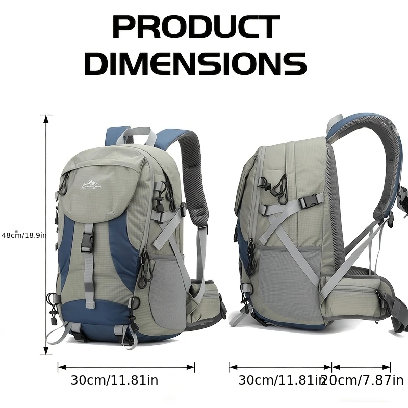 MOZHI Lightweight Outdoor Hiking Backpack Multi Functional Multi Compartment Travel Daypack With Adjustable Breathable Shoulder
