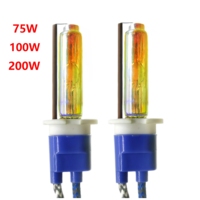 Ceramic 3000K yellow H1 H3 H7 H8 H9 H11 D2H 9005 9006 Xenon Globes 75w 100w 200w Bulbs 3000K-12000K 12V Cars HID Headlights