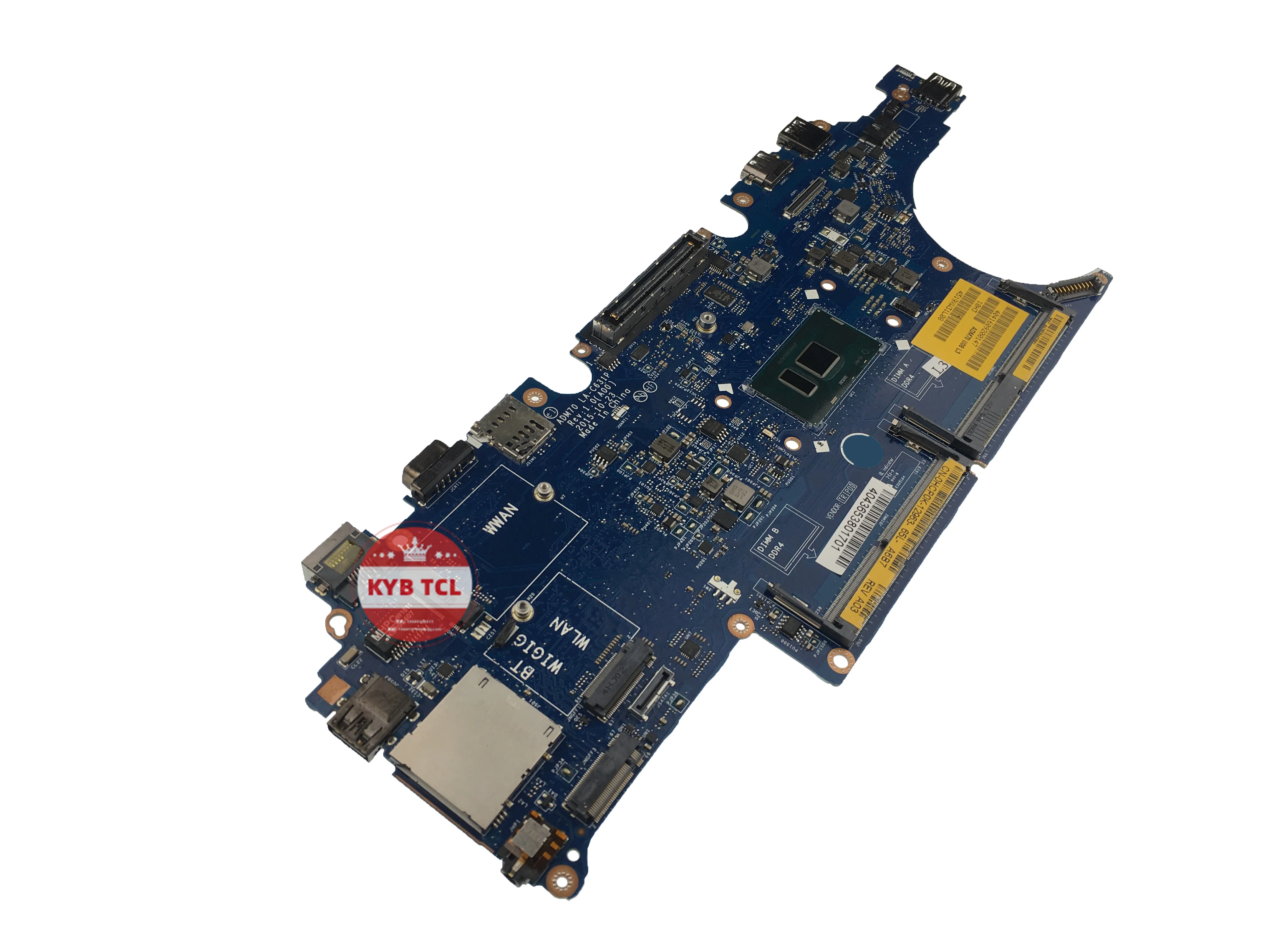 HCP0K MF60T FCY9K 0VJ1G Mainboard ADM70 LA-C631P For DELL Latitude 14 5470 E5470 Laptop Motherboard 0HCP0K 0MF60T 0FCY9K 00VJ1G