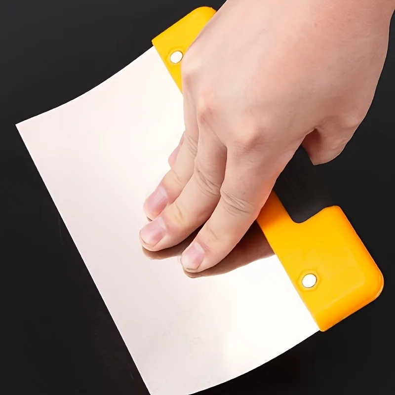 مجموعة ملعقة من الفولاذ المقاوم للصدأ - مكشطة جص معدنية، مكشطة ورق جدران، مجرفة جص، مقاسات أدوات ملء الإصلاح #2