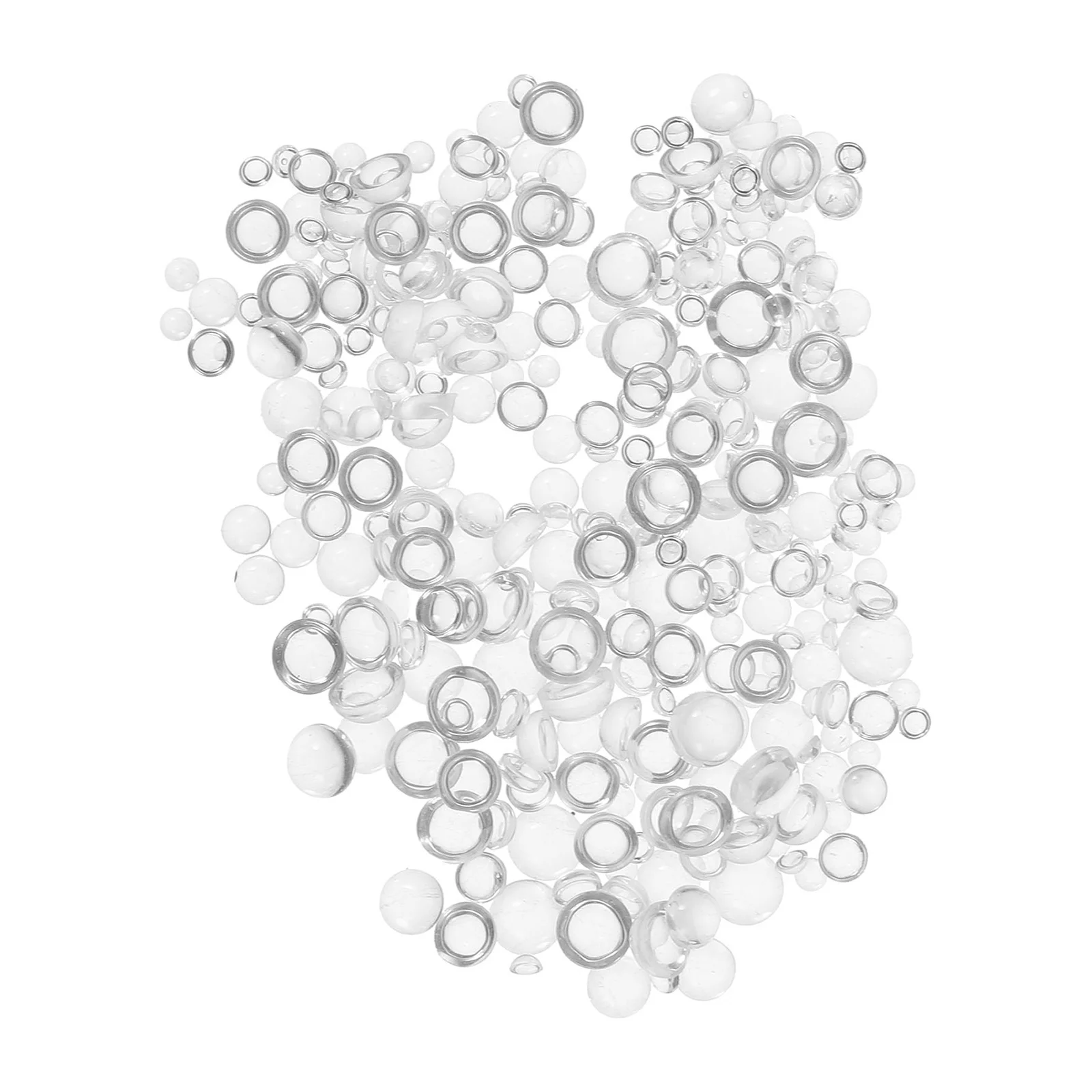 

1050pcs Clear Dewdrop Embellishments 3Mm 4Mm 5Mm 6Mm Transparent Resin Water Drops For Diy Card Making Scrapbooking Crafts Decor