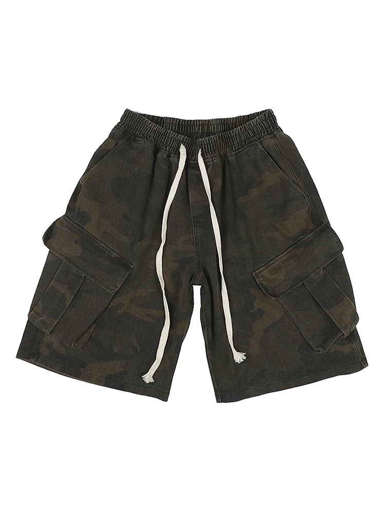 Zomer Mannen Cargo Shorts Party Streetwear Casual Multi-Pocket Rijbroek Homme Losse Boardshorts Mannelijke Knappe Punk Korte Broek