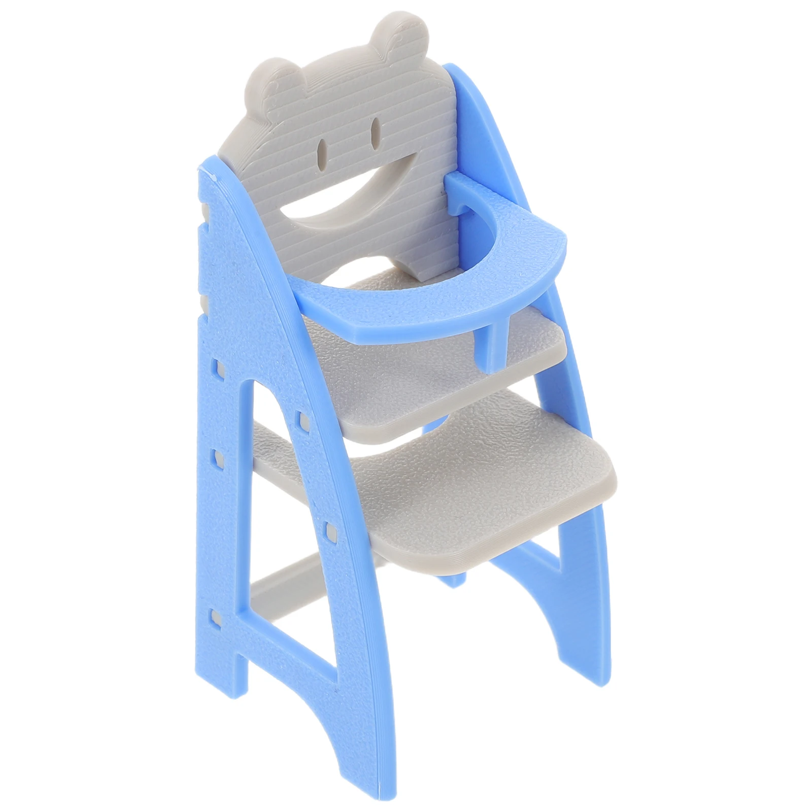 1 pz Seggiolone realistico per bambini Scala 1:12 Sedia per casa delle bambole in miniatura Fai finta di giocare Mobili da pranzo Mini accessorio per mobili