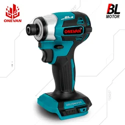 ONEVAN 5-Speed 600N.m Brushless Electric Screwdriver Rechargeable Cordless Electric Drill Screwdriver For Makita 18V Battery Pin