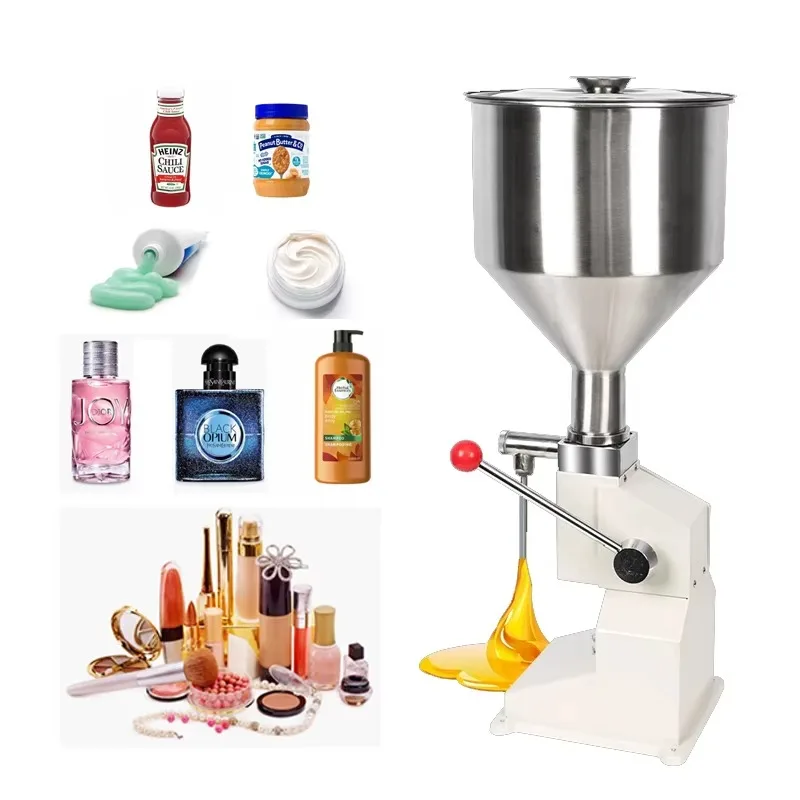 Honey paste, perfume, face cream, manual shampoo, toothpaste, manual liquid filling machine, manual sticky stainless steel.