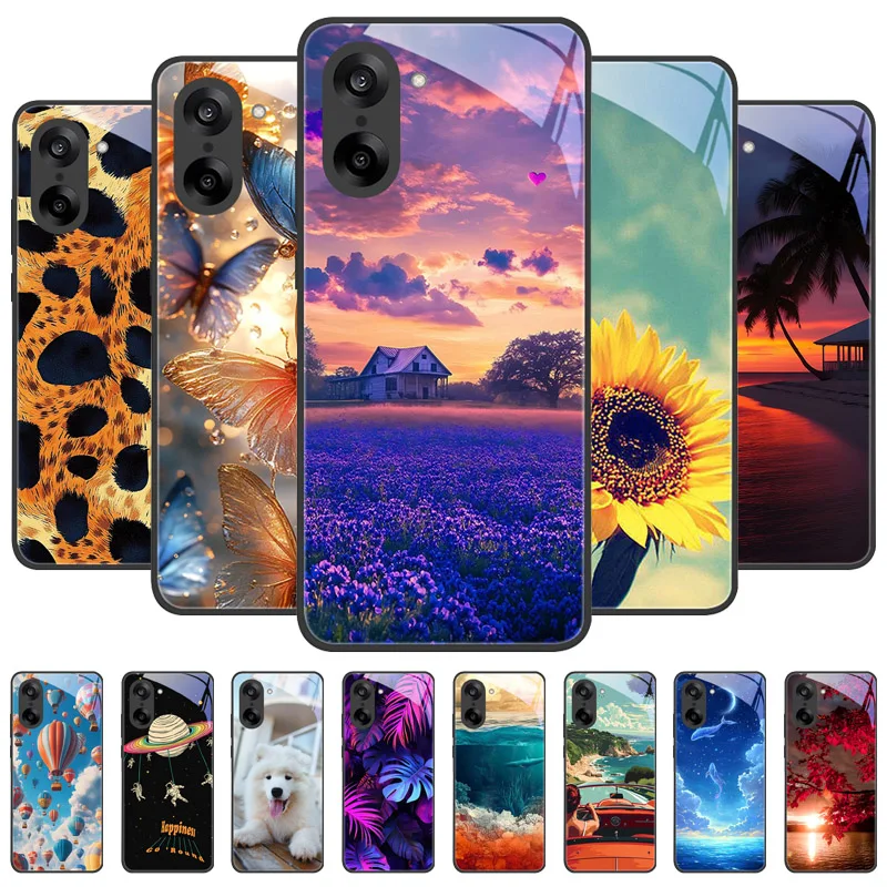 Funda para Oneplus Nord CE5 CPH2719, carcasa de vidrio templado, funda rígida para teléfono, funda trasera para Oneplus Ace 5 Racing, parachoques a prueba de golpes