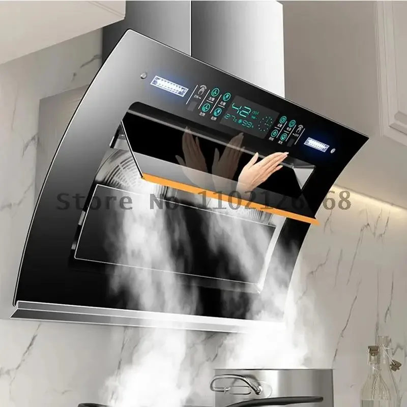 Household Multi-function Kitchen Range Hood Large Suction Double Motor Side Suction Small Rental Range Hood