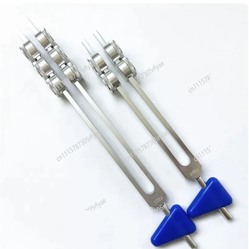64  32 Fork Special Frequency Tuning Fork Set Therapy Sound Fork with Striker Triangle Silicone Accessories